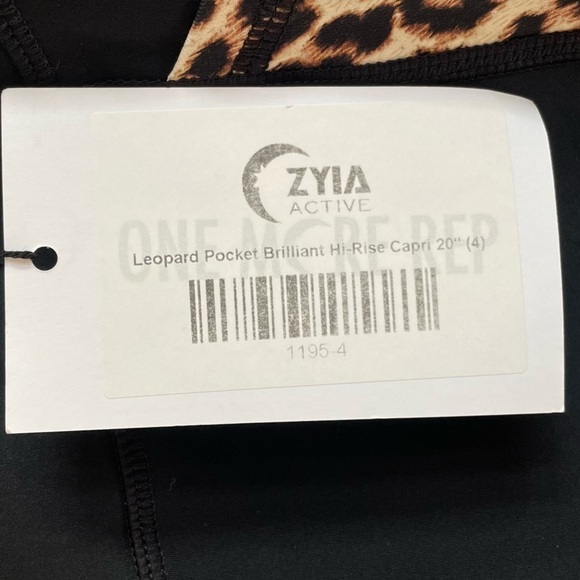 NWT Zyia Leopard 3-Piece Mix & Match Set, One Bra, Two Leggings, Size 4/XS - Picture 12 of 16